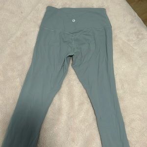 blue lululemon align leggings